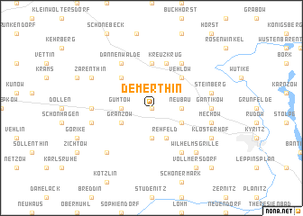 map of Demerthin