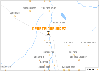 map of Demetrio Nevarez