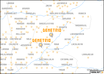 map of Demetrio