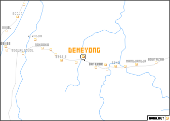 map of Déméyong