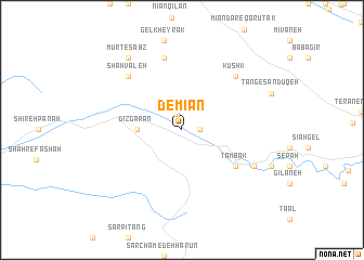 map of Demīān