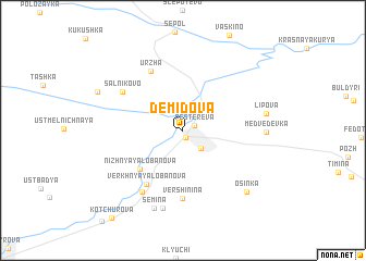 map of Demidova