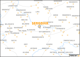 map of Demidovka