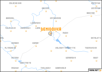 map of Demidovka