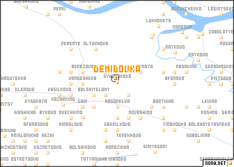 map of Demidovka