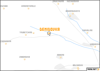 map of Demidovka