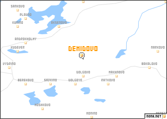 map of Demidovo