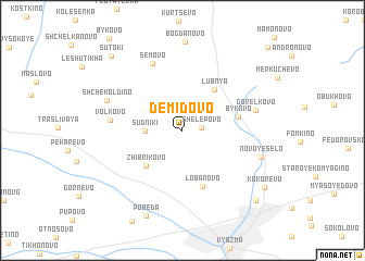 map of Demidovo