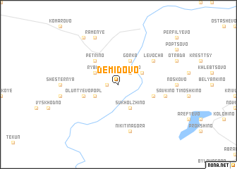 map of Demidovo