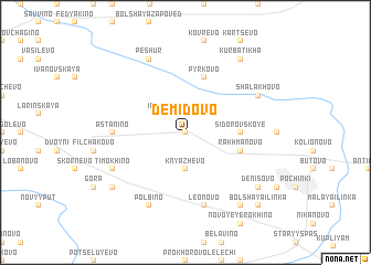 map of Demidovo