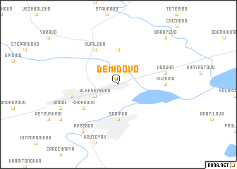 map of Demidovo
