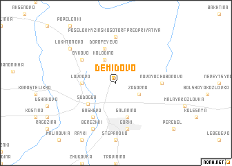 map of Demidovo