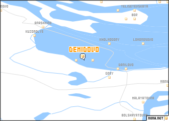 map of Demidovo