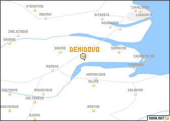 map of Demidovo