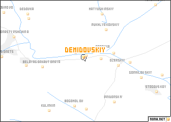 map of Demidovskiy