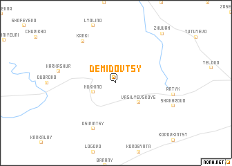 map of Demidovtsy