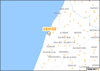 map of Demina