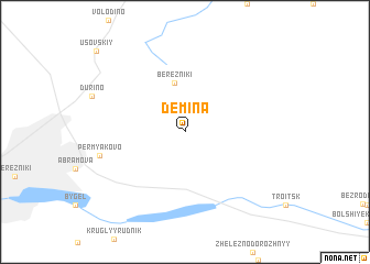 map of Dëmina