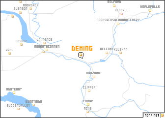 map of Deming