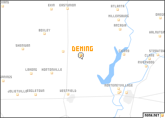 map of Deming