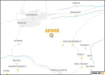 map of Demino