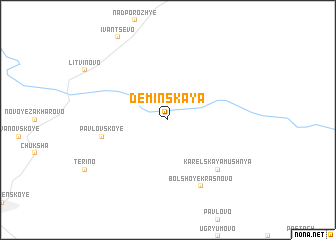 map of Dëminskaya