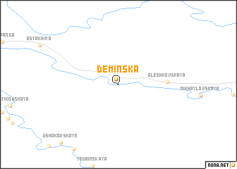 map of Deminska