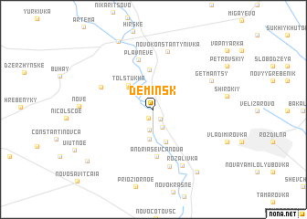 map of (( Dëminsk ))