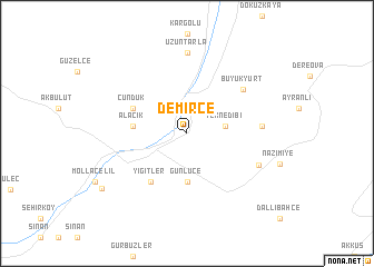 map of Demirce