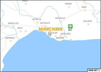 map of Demircikara