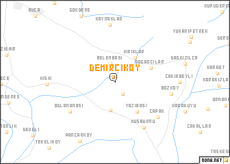 map of Demirciköy