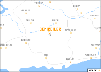 map of Demirciler