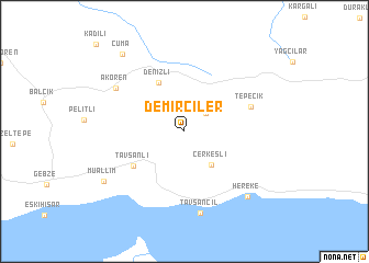 map of Demirciler