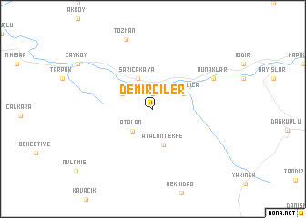 map of Demirciler