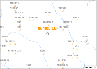 map of Demirciler