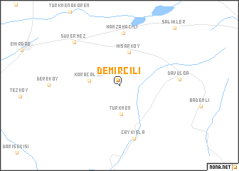 map of Demircili