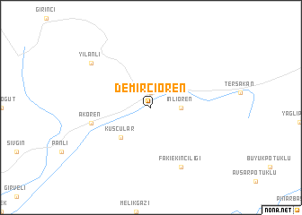 map of Demirciören