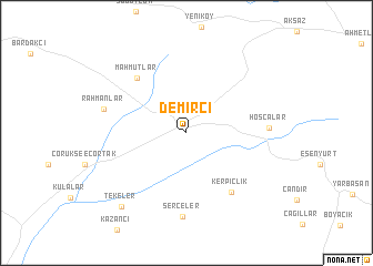 map of Demirci