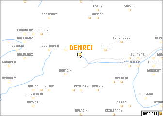 map of Demirci