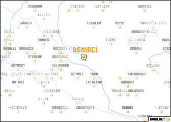 map of Demirci