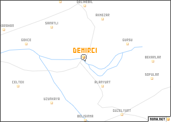 map of Demirci