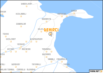 map of Demirci