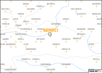 map of Demirci