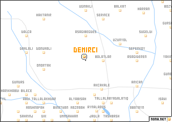 map of Demirci