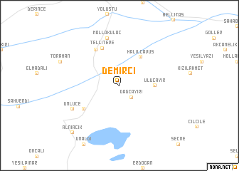 map of Demirci