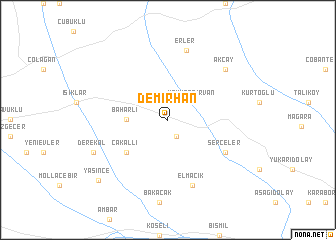 map of Demirhan