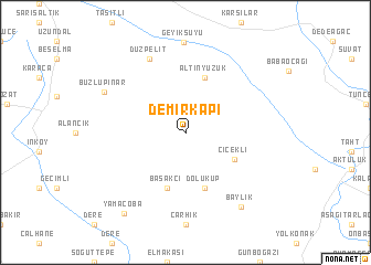 map of Demirkapı