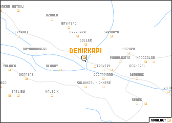 map of Demirkapı