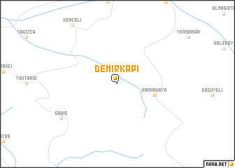 map of Demirkapı