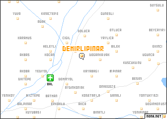 map of Demirlipınar